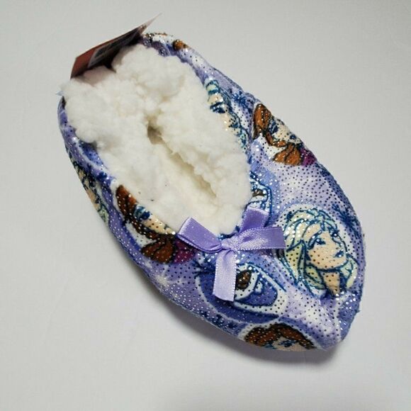 Disney Frozen II Slipper Socks Fuzzy Child S/M - Picture 3 of 6